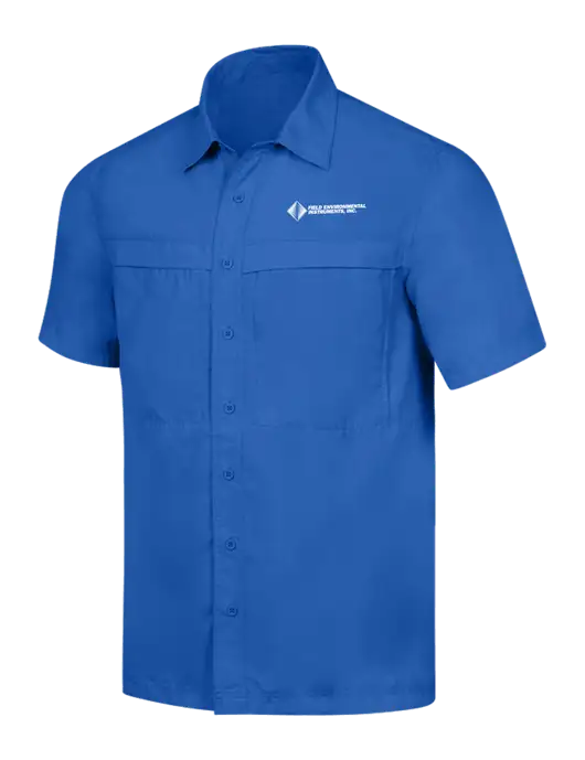 Dark Royal Short Sleeve UV Daybreak Shirt w/Field Environmental Logo