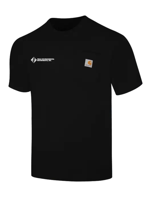 Carhartt Workwear Black Pocket Short Sleeve T-Shirt w/Field Environmental Logo
