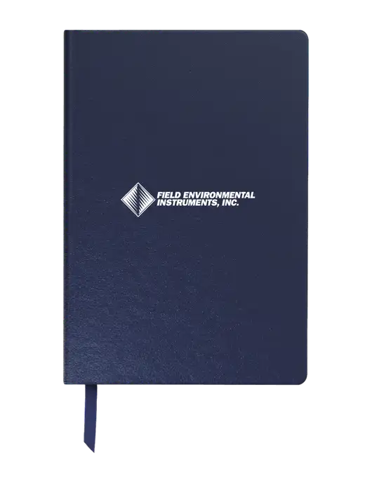 Achieve Navy Hardcover Journal, 5.5 x 8.37 w/Field Environmental Logo