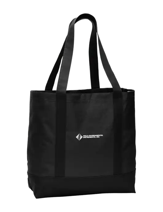 Carryall Black/Black Day Tote w/Field Environmental Logo