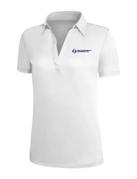 White Silk Touch Womens Performance Polo w/Field Environmental Logo