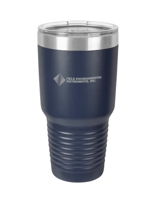 Polar Camel 30 oz Powder Coated Navy Vacuum Insulated Tumbler w/Field Environmental Logo