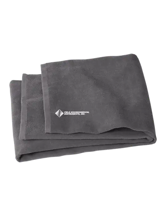 Graphite Beach Towel w/Field Environmental Logo