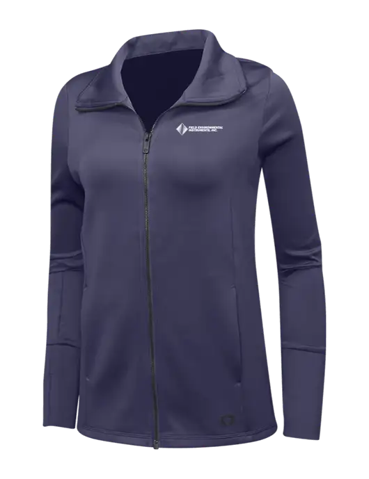 OGIO Navy Womens Endurance Modern Performance Full-Zip w/Field Environmental Logo