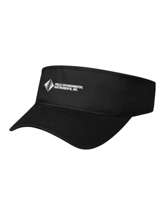 Black Cap Visor w/Field Environmental Logo