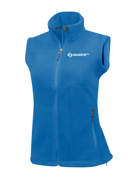 Royal Womens Fleece Vest w/Field Environmental Logo