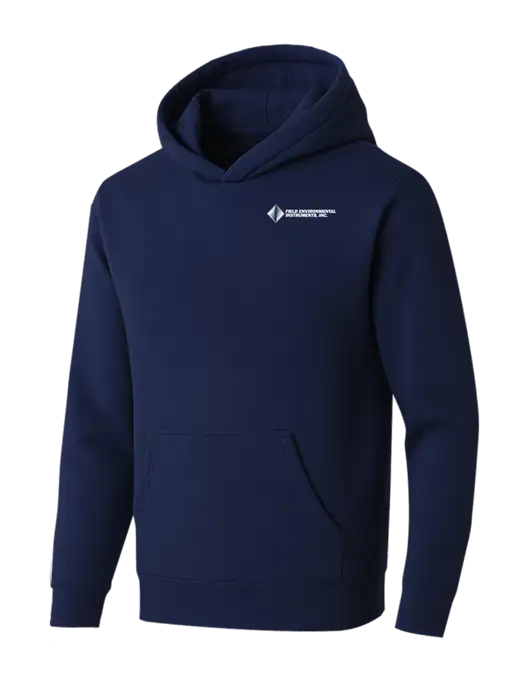BELLA+CANVAS Navy Sponge Fleece Pullover Hoodie w/Field Environmental Logo