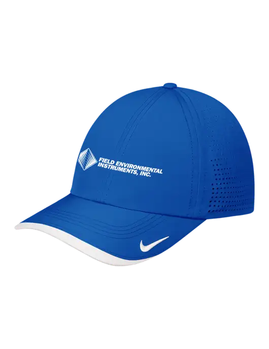 Nike Royal/White Dri-FIT Perforated Performance Cap w/Field Environmental Logo