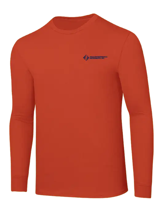 Core Blend Dark Orange Long Sleeve Tee w/Field Environmental Logo