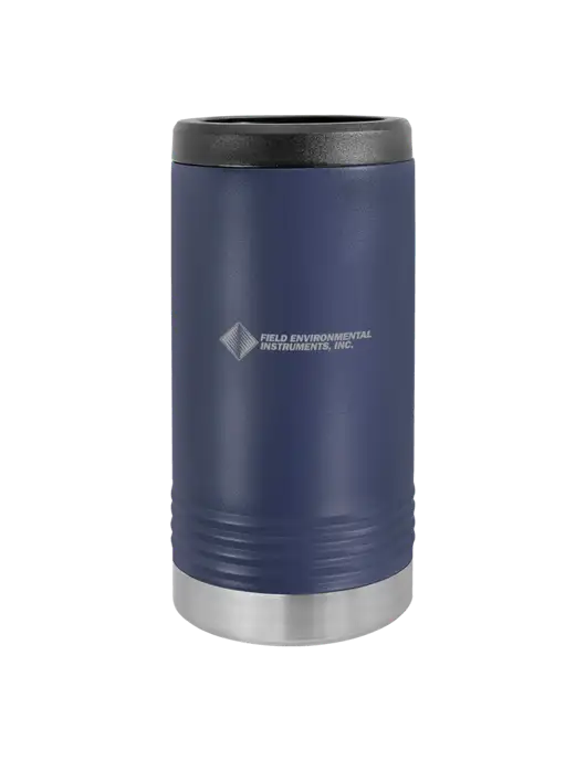 Polar Camel Powder Coated Navy Vacuum Insulated Slim Beverage Holder w/Field Environmental Logo