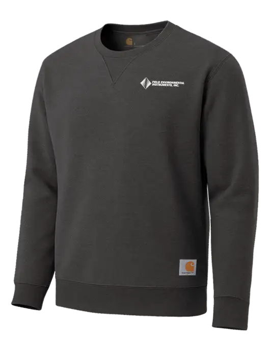 Carhartt Dark Grey Heather Midweight Crewneck Sweatshirt w/Field Environmental Logo
