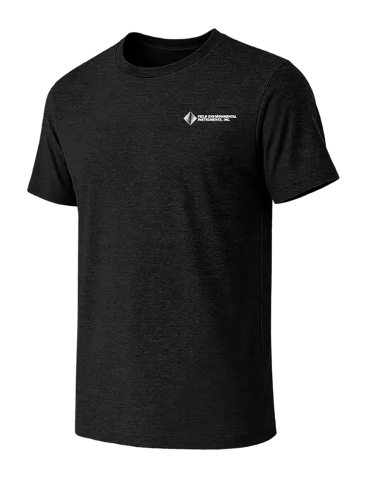 BELLA+CANVAS Black Heather CVC Short Sleeve Tee w/Field Environmental Logo