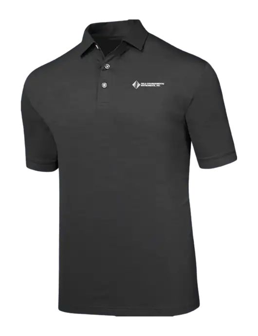 Callaway Black Fashion Tonal Polo w/Field Environmental Logo