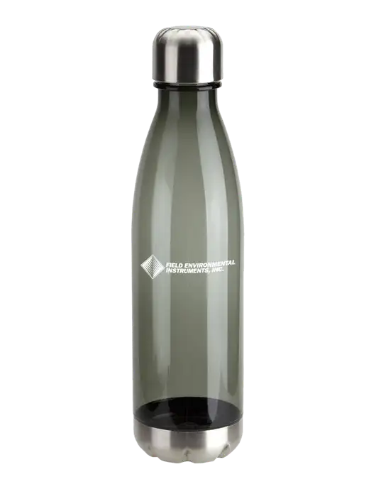 Bayside Tritan Smoke 25 oz Bottle with Stainless Base and Cap w/Field Environmental Logo