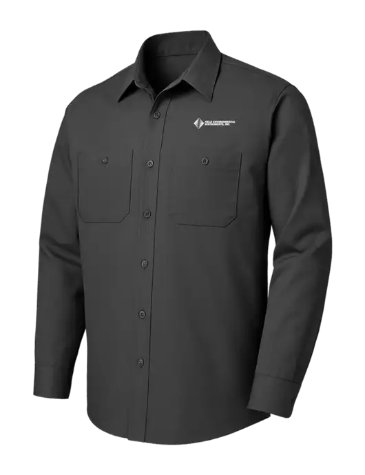 Red Kap Charcoal Long Sleeve Work Shirt w/Field Environmental Logo