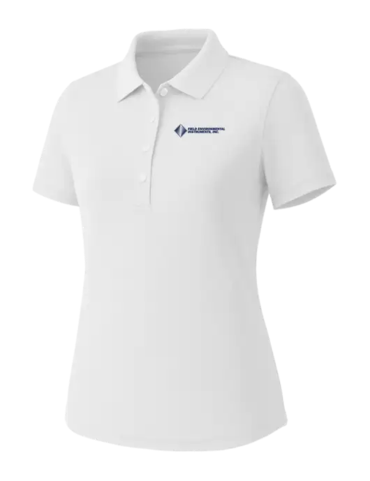 Callaway Womens Core Bright White Performance Polo w/Field Environmental Logo