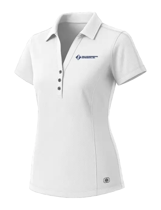 OGIO Womens White ONYX Polo w/Field Environmental Logo