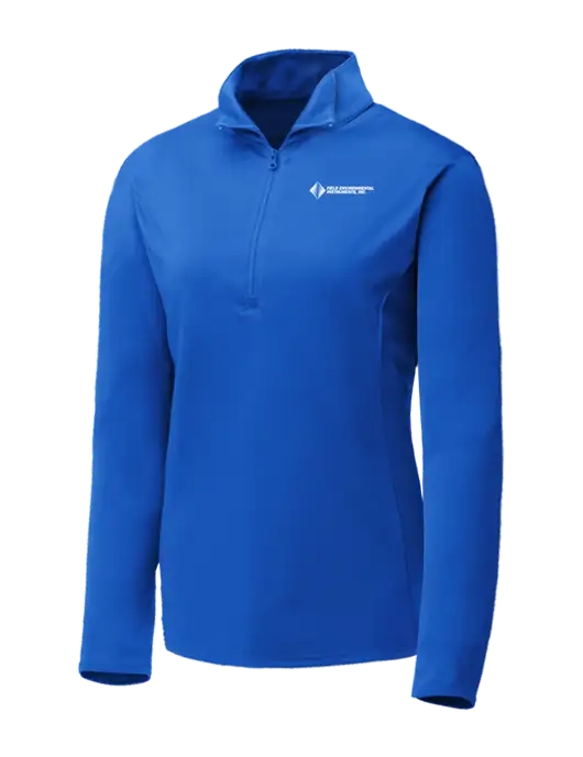 Dark Royal Womens Posicharge Competitor ¼ Zip Pullover w/Field Environmental Logo