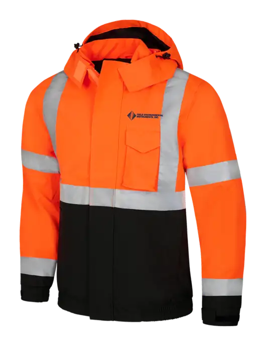 CornerStone Safety Orange ANSI 107 Class 3 Economy Waterproof Insulated Bomber Jacket w/Field Environmental Logo