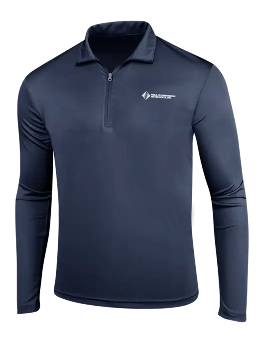 Navy PosiCharge Competitor 1/4 Zip Pullover w/Field Environmental Logo