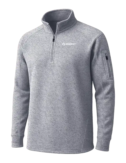 Grey Heather Tech Fleece 1/4 Zip Pullover w/Field Environmental Logo