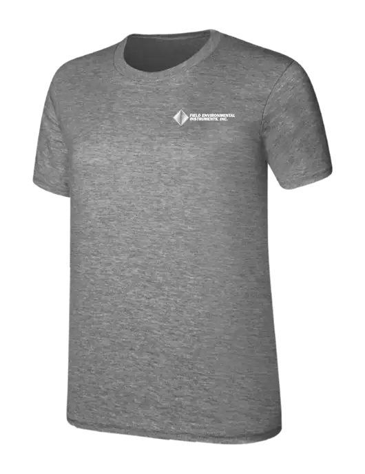 Womens Ring Spun Light Grey Heather 4.5 oz T-Shirt w/Field Environmental Logo