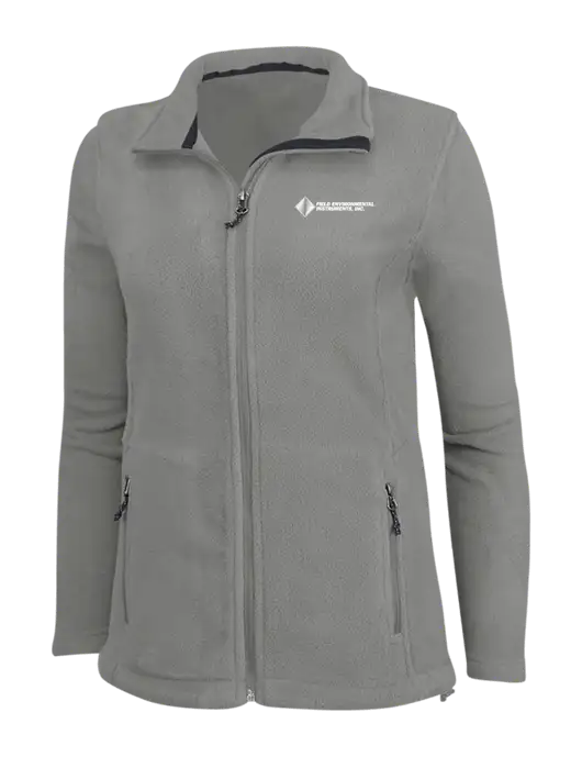 Womens Medium Grey Fleece Jacket w/Field Environmental Logo