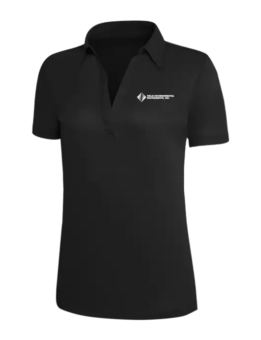 Black Silk Touch Womens Performance Polo w/Field Environmental Logo