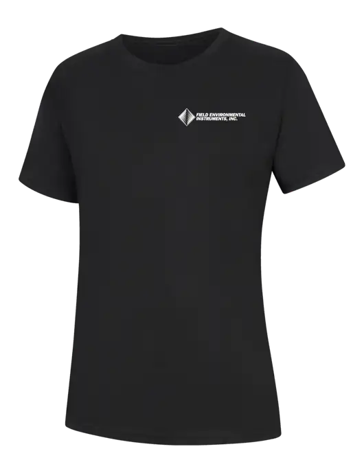 Womens Black Core Blend Tee w/Field Environmental Logo