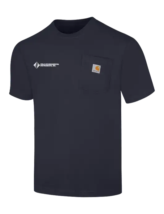 Carhartt Workwear Dark Navy Pocket Short Sleeve T-Shirt w/Field Environmental Logo