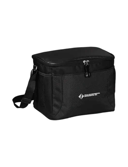 12 Can Black/Black Cube Cooler  w/Field Environmental Logo