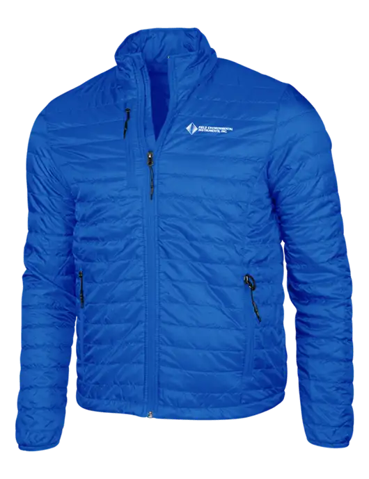 Dark Royal Blue Puffy Packable Jacket w/Field Environmental Logo