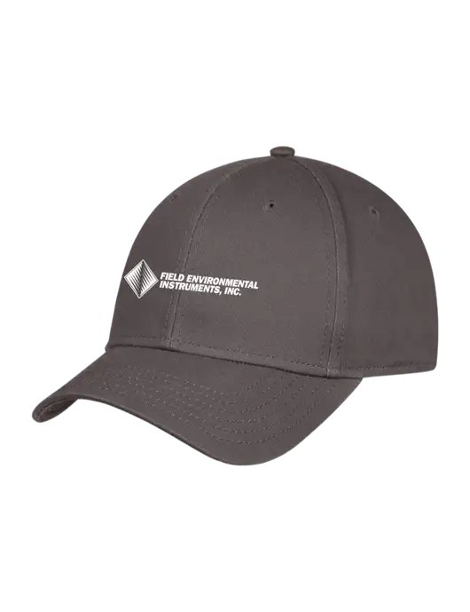 Charcoal Structured Cap Hook & Loop w/Field Environmental Logo