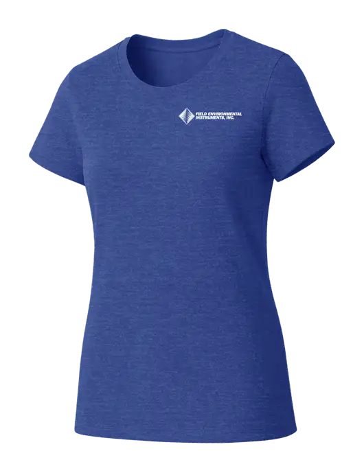 Womens Seriously Soft Royal Frost T-Shirt w/Field Environmental Logo