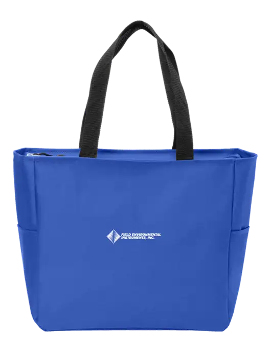 Everyday True Royal Zip Tote  w/Field Environmental Logo
