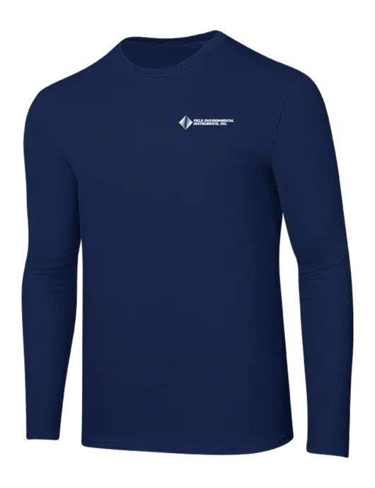 Ring Spun Navy 4.5 oz Long Sleeve T-Shirt w/Field Environmental Logo