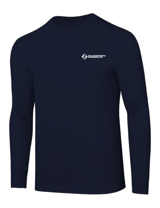 Core Blend Navy Long Sleeve Tee w/Field Environmental Logo