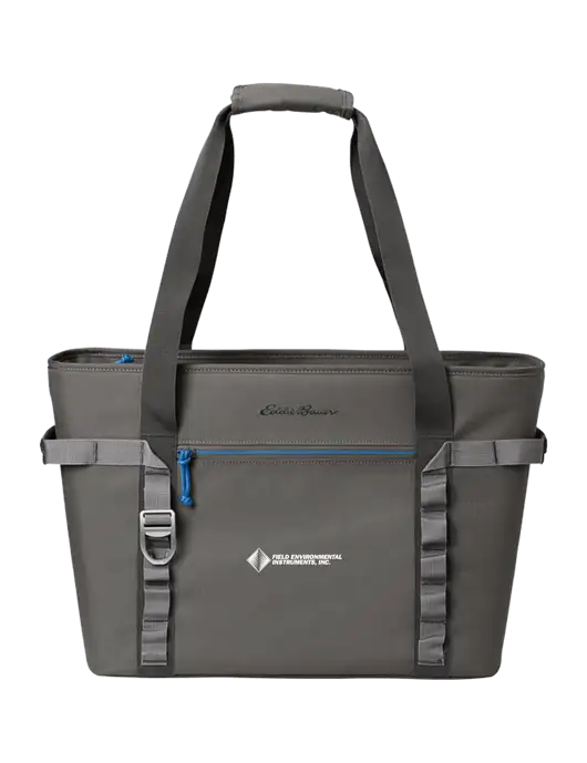Eddie Bauer Dark Medium Grey/Royal Max Cool Tote Cooler  w/Field Environmental Logo