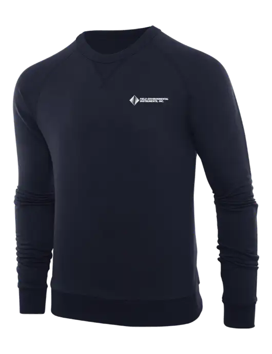 Allmade Dark Navy Organic French Terry Crewneck Sweatshirt w/Field Environmental Logo