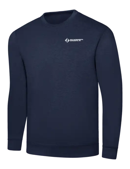 Navy 7.8 oz Ring Spun Crew Sweatshirt w/Field Environmental Logo