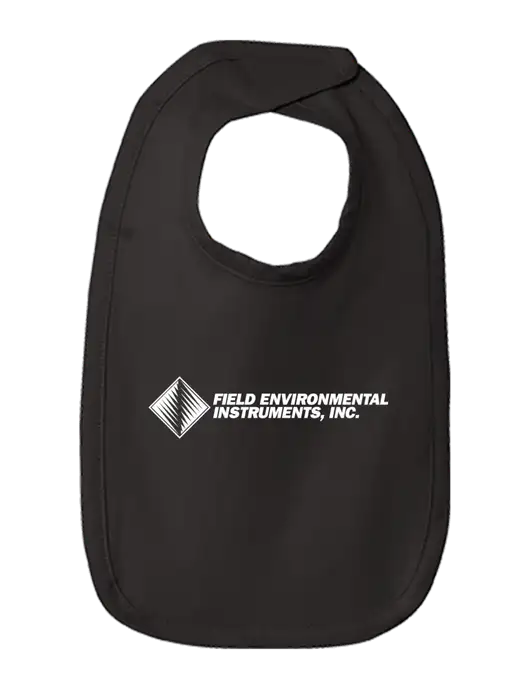 Rabbit Skins Black Infant Premium Jersey Bib w/Field Environmental Logo