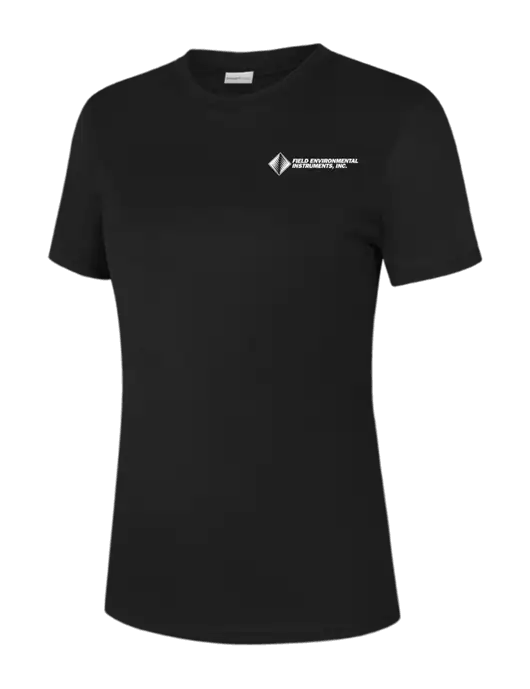  Womens Black PosiCharge Competitor Tee w/Field Environmental Logo
