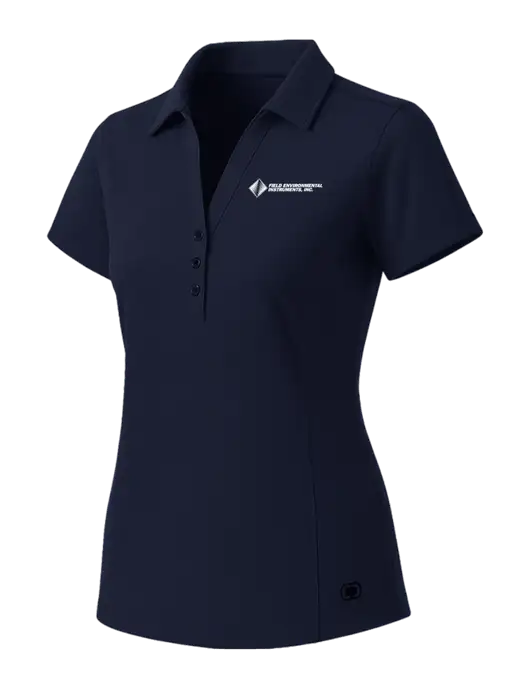 OGIO Womens Navy ONYX Polo w/Field Environmental Logo