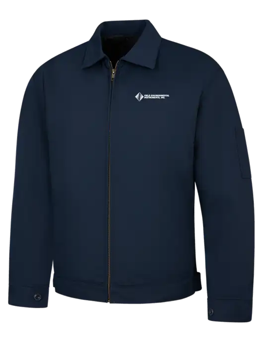 Red Kap Navy Slash Pocket Jacket w/Field Environmental Logo