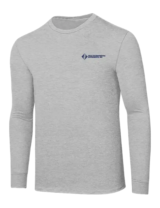 Core Blend Light Grey Heather Long Sleeve Tee w/Field Environmental Logo