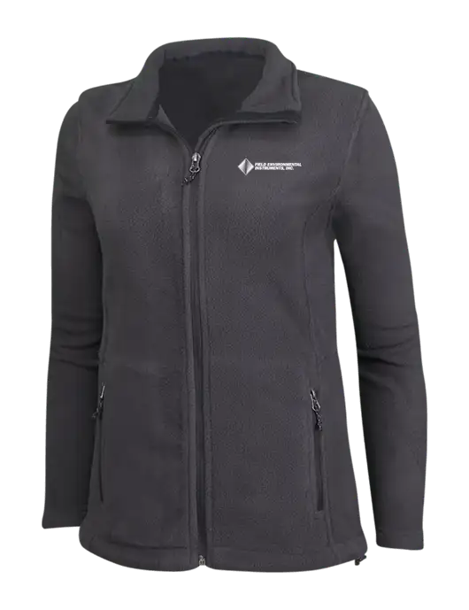 Womens Fleece Dark Grey Jacket w/Field Environmental Logo