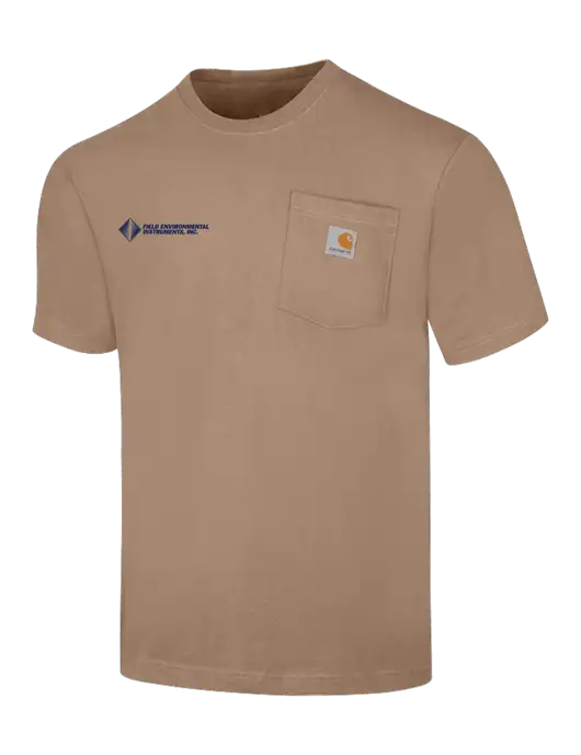 Carhartt Workwear Dark Tan Pocket Short Sleeve T-Shirt w/Field Environmental Logo