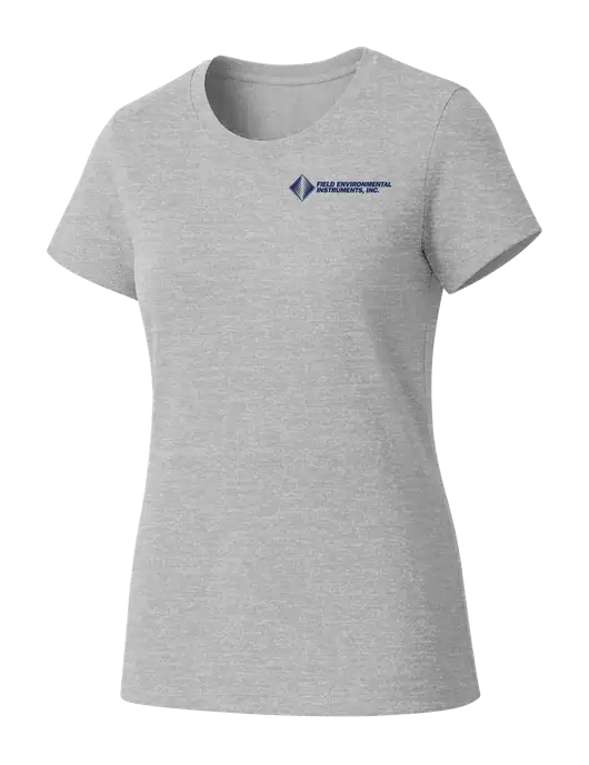 Womens Seriously Soft Light Heathered Grey T-Shirt w/Field Environmental Logo