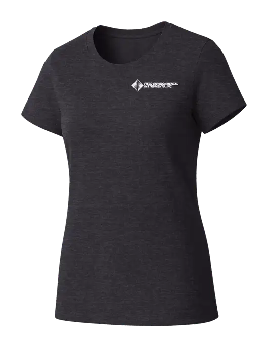 Womens Seriously Soft Heathered Charcoal T-Shirt w/Field Environmental Logo