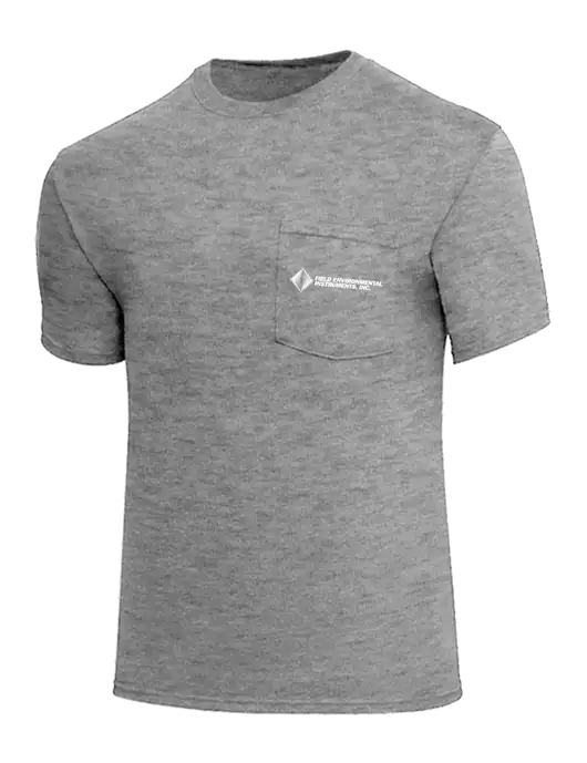 Core Blend Medium Grey Heather Pocket T-Shirt w/Field Environmental Logo